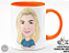 Caricatura na Caneca Laranja + Porta Caneca Grátis - Imagem 3