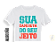 Camiseta Do Seu Jeito Baby Look: malha 100% ALGODÃO Penteado Fio 30.1. Personalize a sua! - Imagem 1