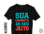 Camiseta Do Seu Jeito Baby Look: malha 100% ALGODÃO Penteado Fio 30.1. Personalize a sua! - Imagem 1
