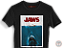 Camiseta Pôster Filme Jaws 100% ALGODÃO Fio 30.1 Penteado - Imagem 3