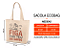 Ecobag FRASE Figa Pro Teu Zói Gordo 100% Algodão Cru Natural - Imagem 4