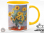 Caneca PINTORES Buquê de Girassóis, 1881 de Claude Monet + Porta Caneca Grátis - Imagem 3