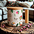 Caneca Cerâmica Branca Personalizada com Alça e Tampa de Bambu - 325ml - Imagem 4