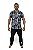 Camiseta ELASTANO Camuflada Cinza - Imagem 1