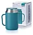 TUPPERWARE CANECA TÉRMICA INOX 400ML AZUL - Imagem 1