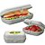 TUPPERWARE KIT TUPPER SNACK PORTA LANCHE 3 PECAS - Imagem 1
