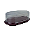 Tupperware Manteiguera Clear 250 ml Bordô - Imagem 3