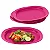 Tupperware Kit 4 Pratos Murano Rosa - Imagem 1