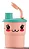 Tupperware Copo Colors com Bico Fofuras 225ml - Imagem 1