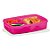Tupperware Basic Line com Divisórias 1 litro Rosa Fluo - Imagem 1