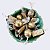 Bowl de cerâmica Tali Handcraft com 20 docinhos mini bolas douradas e/ou waffers - Imagem 2