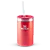 RED CAN COOLER CANUDO STANLEY VERMELHO CARNAVAL 8447 - Imagem 1