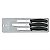 Conjunto Victorinox de facas para cozinha com cabo preto (3pçs) - Imagem 1
