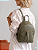 BOLSA MOCHILA OLIVA EM COURO - Imagem 1