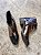 BOTA ESTILO ANKLEBOOT  METALIZADA E BICO PRETO - Imagem 8