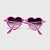 Óculos de Sol Infantil Acetato com Proteção UV400 Teen Coração Pink - Imagem 4