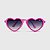 Óculos de Sol Infantil Acetato com Proteção UV400 Teen Coração Pink - Imagem 2