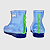 Galocha KidSplash! Baby Dino Transparente/ Azul Neon - Imagem 4