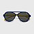 Óculos de Sol Infantil Flexível Aviador com Lente Polarizada e Proteção UV400 Azul Marinho e Amarelo - Imagem 2