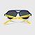 Óculos de Sol Infantil Flexível Aviador com Lente Polarizada e Proteção UV400 Azul Marinho e Amarelo - Imagem 4