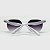 Óculos de Sol Infantil Acetato com Proteção UV400 Teen Hexagonal Incolor - Imagem 4