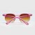 Óculos de Sol Infantil Acetato com Proteção UV400 Teen Hexagonal Rosa Cristal - Imagem 4