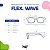 Óculos de Sol Infantil Flexível com Lente Polarizada e Proteção UV400 Redondo Wave Azul - Imagem 9