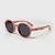 Óculos de Sol Infantil Flexível com Lente Polarizada e Proteção UV400 Redondo Mini Rosé - Imagem 1