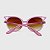 Óculos de Sol Infantil Acetato com Proteção UV400 Teen Cat Rosa Fosco - Imagem 4