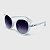 Óculos de Sol Infantil Acetato com Proteção UV400 Teen Cat Branco - Imagem 1