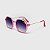 Óculos de Sol Infantil com Proteção UV400 Laço Acetato Teen Rosa Fosco - Imagem 1