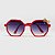 Óculos de Sol Infantil com Proteção UV400 Laço Acetato Teen Vermelho - Imagem 2