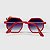 Óculos de Sol Infantil com Proteção UV400 Laço Acetato Teen Vermelho - Imagem 4