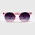 Óculos de Sol Infantil Acetato com Proteção UV400 Teen Redondo Rosa Cristal - Imagem 2