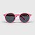 Óculos de Sol Infantil Flexível Redondo com Lente Polarizada e Proteção UV400 Rosa - Imagem 2