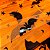 Saia Tutu Tule Halloween Morcegos Laranja - Imagem 3
