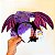 Tiara Halloween Asas Morcego Roxa - Imagem 2