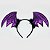 Tiara Halloween Asas Morcego Roxa - Imagem 1