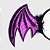 Tiara Halloween Asas Morcego Roxa - Imagem 3
