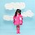 Capa De Chuva KidSplash! Lisa Triple Color Pink - Imagem 4