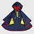 Capa De Chuva KidSplash! Lisa Triple Color Azul Marinho - Imagem 1