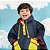 Capa De Chuva KidSplash! Lisa Triple Color Azul Marinho - Imagem 3