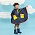 Capa De Chuva KidSplash! Lisa Triple Color Azul Marinho - Imagem 2