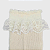 Meia KidSplash! Soquete Lisa Rendinha Tom Único Off-White - Imagem 4
