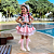 Meia KidSplash! 3/4 Lisa Laço Gorgurão Rosa Bebê - Imagem 3