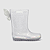 Galocha KidSplash! Slim Glitter Prata Borboleta - Imagem 6