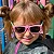 Óculos de Sol Infantil Flexível com Lente Polarizada e Proteção UV400 Rosa e Azul Piscina - Imagem 11