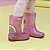 Galocha KidSplash! Slim Glitter Rosa Claro New Rainbow - Imagem 2