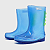 Kit Capa de Chuva KidSplash! Azul Neon + Galocha Slim Dino Azul Neon - Imagem 5