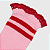 Meia KidSplash! Mid New Classic Rendinha Dual Rosa Bebê/Vermelho - Imagem 3